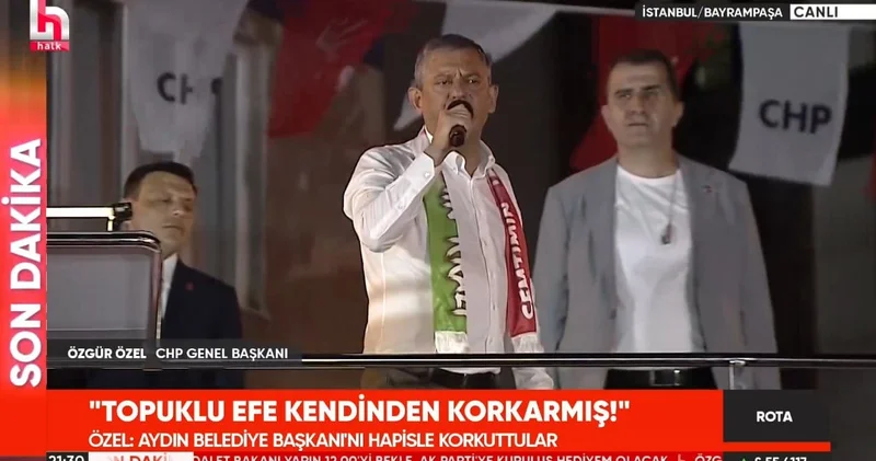 Özgür Özel den AKP ye geçecek olan Çerçioğlu na çok sert tepki: Topuklayan Efe haram zıkkım olsun