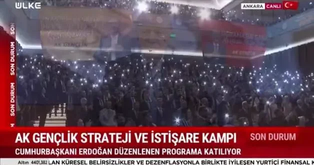 Cumhurbaşkanı Recep Tayyip Erdoğan a AK Gençlikten sevgi seli