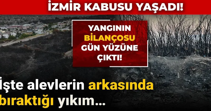 İzmir yangınının bilançosu gün yüzüne çıktı! İşte alevlerin arkasında bıraktığı yıkım…