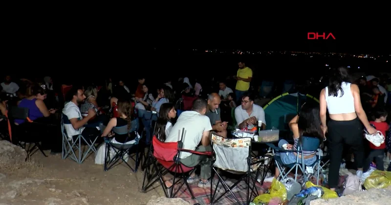 Tarihi Zerzevan Kalesi nde meteor yağmuru seyri