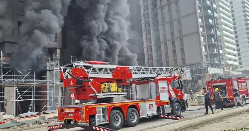 Kadıköy de 20 katlı inşaatta yangın Sözcü Gazetesi