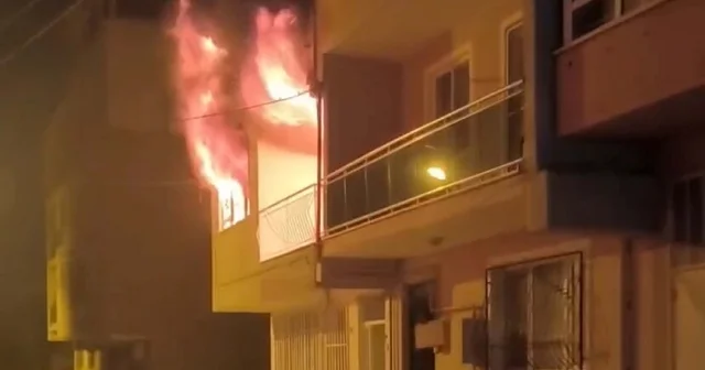 Evini ateşe veren baba öldü, oğlu yaralandı Manisa Haberleri