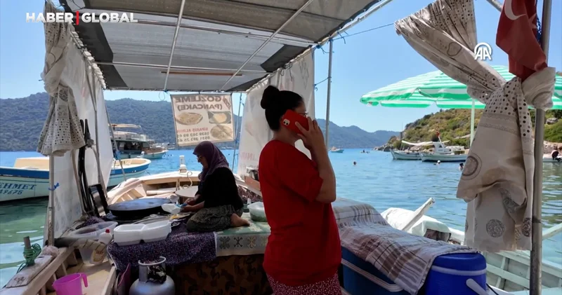 Teknede yapılan gözlemeler tarihi Hamidiye Koyu nu lezzet durağına dönüştürdü