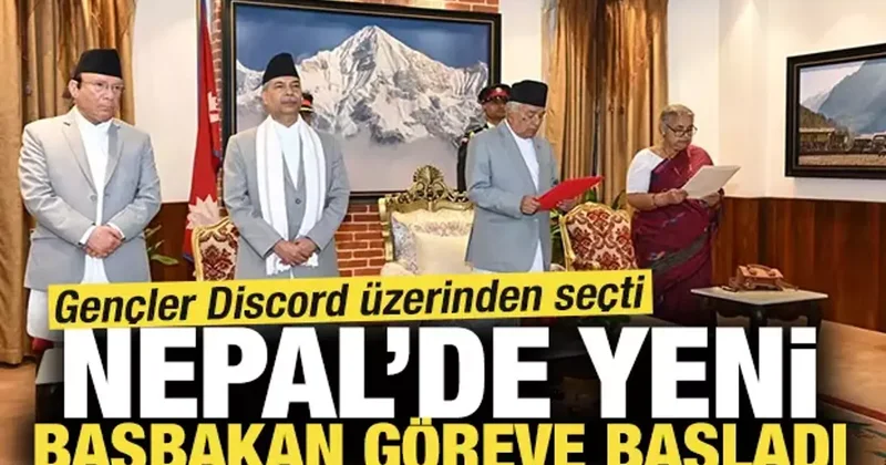 Nepal de yeni başbakan göreve başladı! Gençler Discord üzerinden seçti