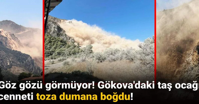Göz gözü görmüyor! Gökova daki taş ocağı cenneti toza dumana boğdu!