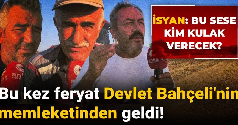Bu kez feryat Devlet Bahçeli nin memleketinden geldi! İsyan: Bu sese kim kulak verecek
