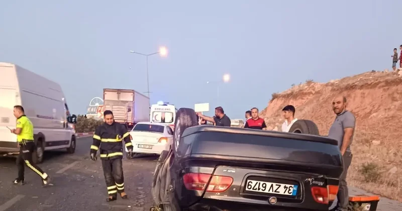 Siirt’te otomobil takla attı! Bir kişi yaralandı