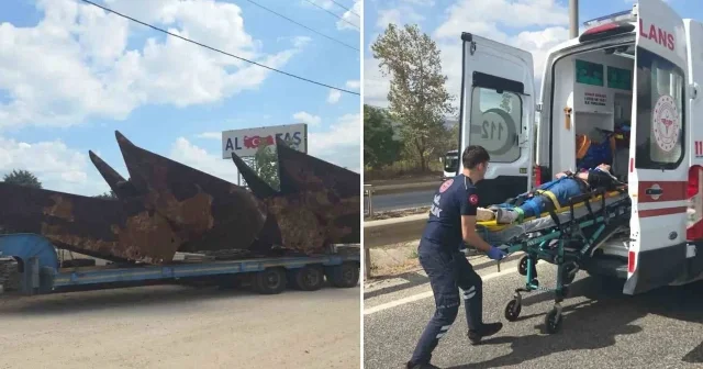Bursa da yolcu otobüsü tırdaki gemi çapasına çarptı: 3 kişi yaralandı Bursa Haberleri