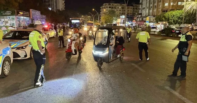 Motosiklet denetiminde ceza yağdı Adana Haberleri