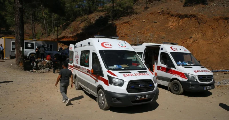 Denizli de maden ocağında göçük: 2 işçiye ulaşılması için çalışmalar sürüyor