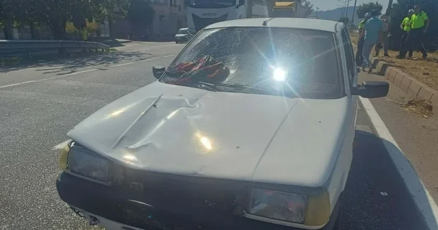 Yolun karşısına geçerken otomobilin çarptığı yaya öldü Manisa Haberleri
