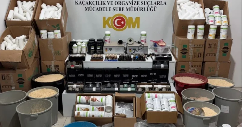 Samsun da sahte zayıflama ve protein tozu üreten zanlı yakalandı Sözcü Gazetesi