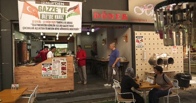 İzmir deki restoran, bir aylık gelirini Gazze ye bağışlayacak İzmir Haberleri
