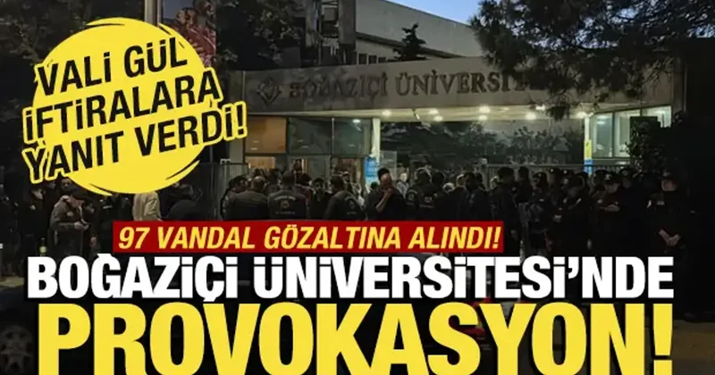Boğaziçi Üniversitesi nde protestoculardan polise saldırı! Valilikten açıklama