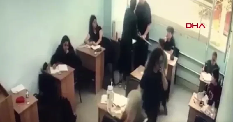 Bıçak ve sopayla girdiği kurs binasında öğrenciyi bıçakladı