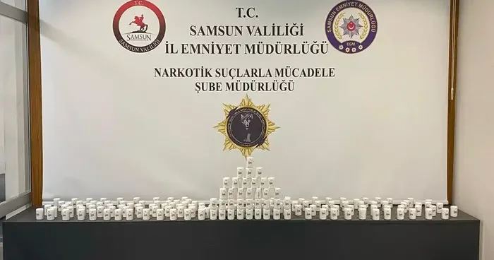 Samsun da 14 bin 408 adet uyuşturucu hap ele geçirildi: 3 kişi gözaltına alındı