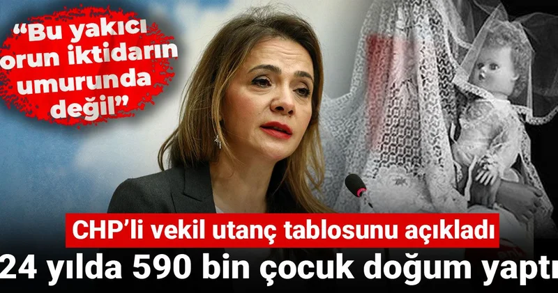 CHP’li vekil utanç tablosunu açıkladı: 24 yılda 590 bin çocuk doğum yaptı!