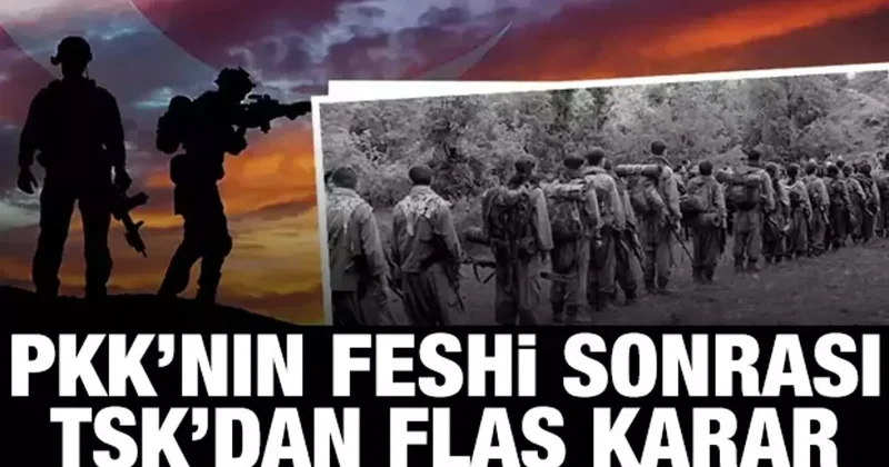 PKK kendini feshetti! TSK, Irak tan çekilmeyecek
