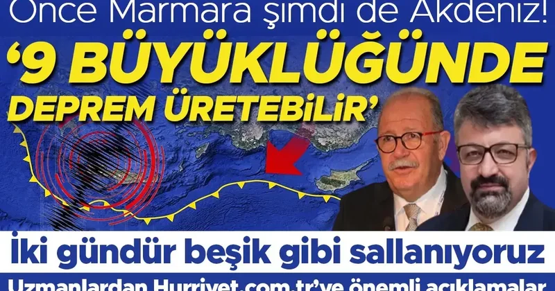 İki gündür beşik gibi sallanıyoruz! Önce Marmara şimdi Akdeniz... 9 büyüklüğünde deprem üretebilir