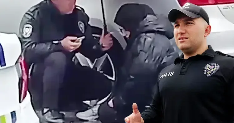 İzleyenleri duygulandırmıştı... Erzurum daki polis memuruna tebrik yağdı: Her Türk polisinin yapması gerektiği gibi görevimizi yaptık
