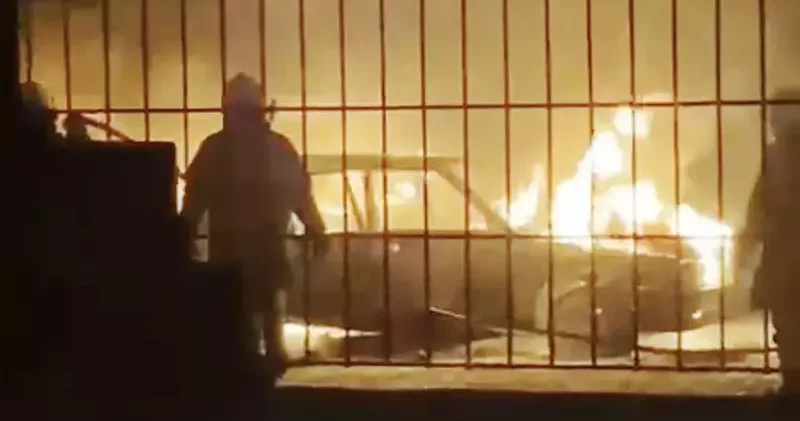 Fatih’te eşini tehdit edip ağabeyinin aracını yaktı