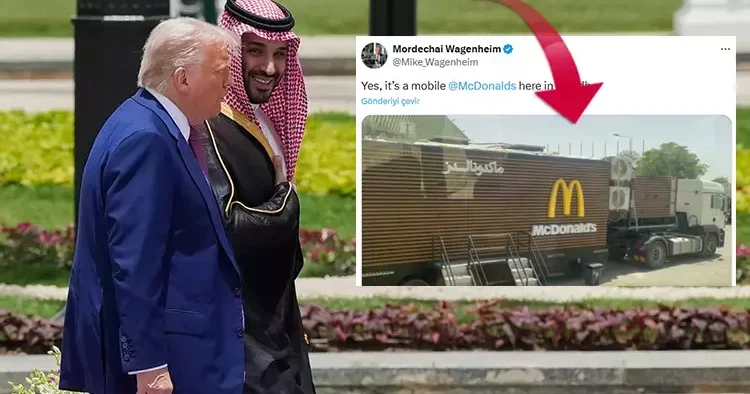 Suudi Arabistan dan Trump a özel McDonald s kamyonu