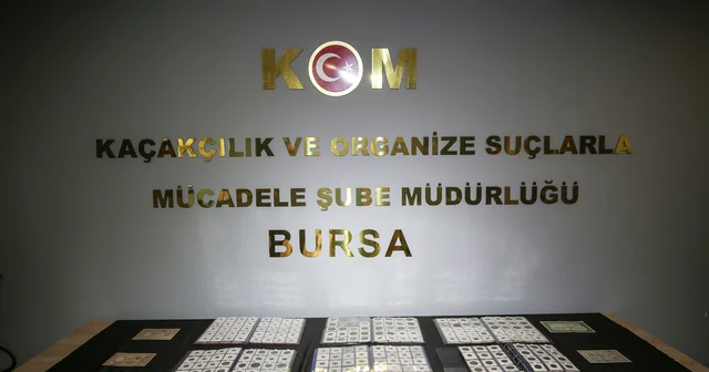 Bursa da tarihi eser niteliği taşıyan 1013 para ele geçirildi Bursa Haberleri