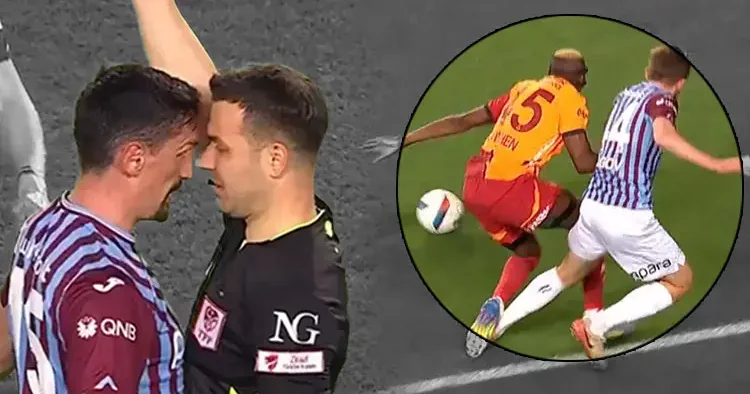 Trabzonspor Galatasaray finalinde tartışmalı hakem kararları! Penaltı beklentisi, kırmızı kart isteği...