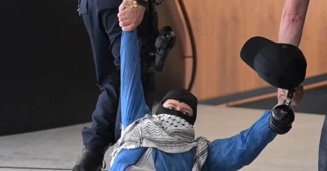 Hollanda’da polis Filistin destekçilerine müdahale etti VİDEO İZLE