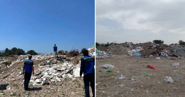 Bakanlık tan açıktan çöp döken CHP li Gaziemir Belediyesi ne 1 milyon 869 bin liralık ceza İzmir Haberleri