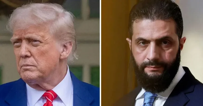 Trump,Şara dan Suriye deki terör gruplarını sınır dışı etmesini istedi