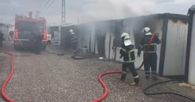 Gaziantep’te konteyner yangını korkuttu Güncel haberler