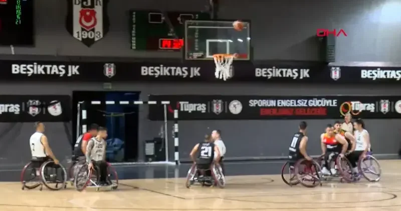 Beşiktaş ve Batman basketbol takımları farkındalık için sahaya çıktı