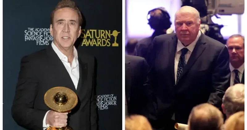 Get a first look: Nicolas Cage as John Madden and Christian Bale as Al Davis for new biopic