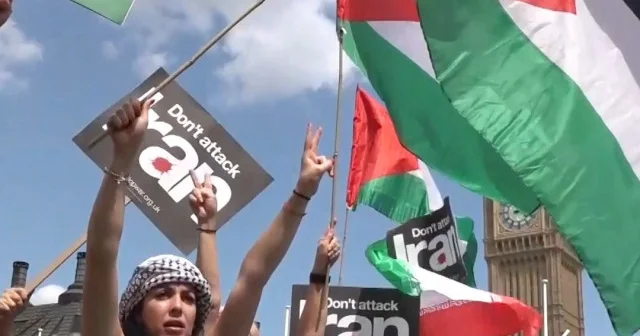 İngiltere’den İsrail karşıtı protesto VİDEO İZLE