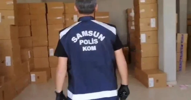 Samsun da 2 milyon 862 bin adet kaçak makaron ele geçirildi VİDEO İZLE