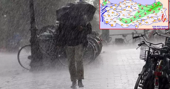 Meteoroloji den gök gürültülü sağanak uyarısı: Sıcaklıklar düşüyor! 14 Haziran Cumartesi il il hava durumu...