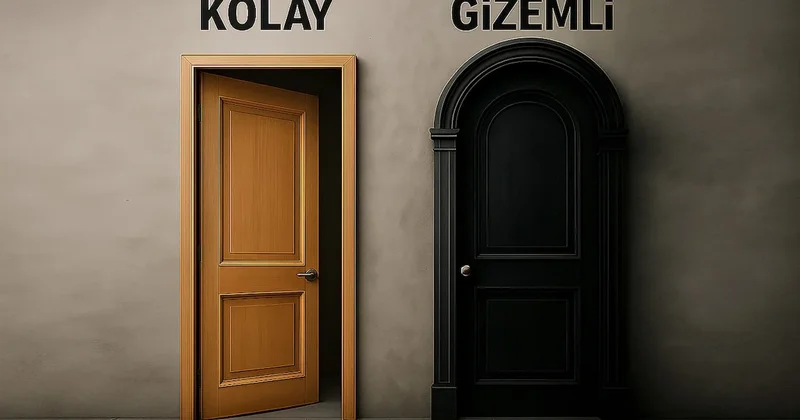 İki kapı var: Biri kolay, biri gizemli! Hangisini seçersin? Seçimin seni ele veriyor Sözcü Gazetesi
