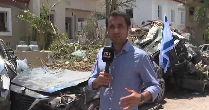 TRT Haber İsrail deki yıkımı görüntüledi