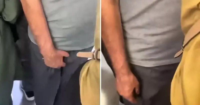 Toplu taşımada taciz skandalı! Kızı yaşındaki kadına yaptıklarına bakın