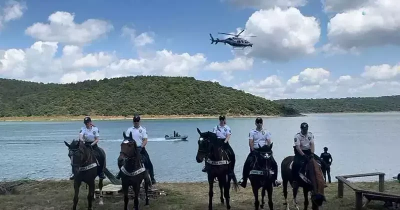 Polisten Sultangazi Kent Ormanı nda yangın tatbikatı