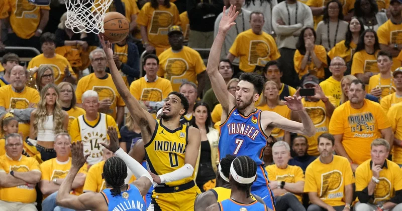 NBA finallerinde heyecan dorukta! Oklahoma City Thunder, Indiana Pacers ı yendi ve seriyi eşitledi