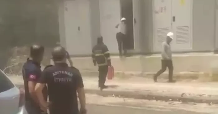Sıcak havalar trafo yangınına neden oldu