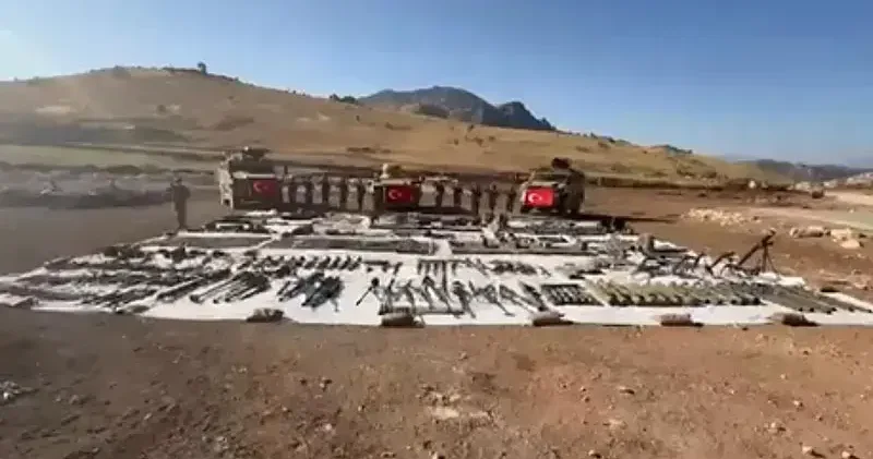 Terör örgütünün kullandığı 33 odalı mağara, kullanılamaz hale getirildi