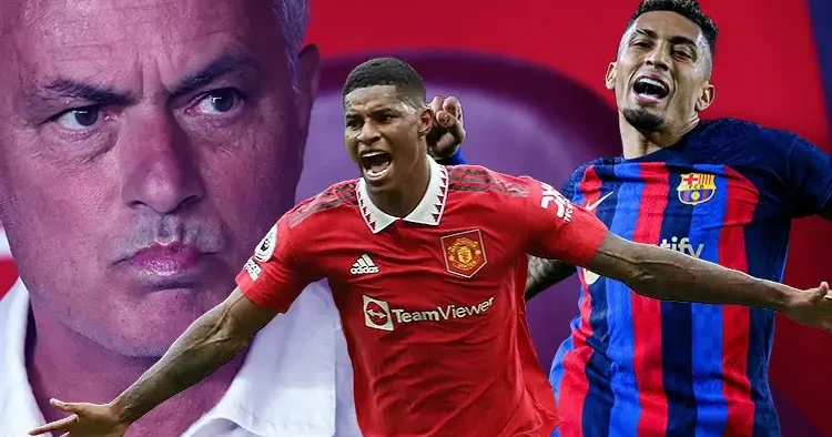 Fenerbahçe nin olay Rashord transferi Barcelona da yankı buldu! Raphinha, Mourinho nun almasını istiyor