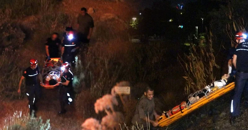 Manzarayı izlerken falezlerden düştü! Yardımına itfaiye ekipleri koştu
