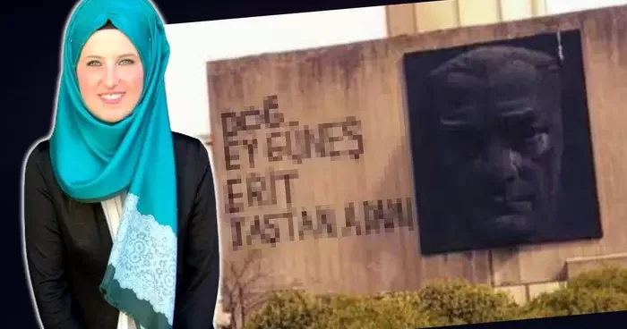 Özlem Doğan, Boğaziçi Üniversitesi diye paylaştı! Atatürk ü hedef alan kare olay oldu... Tepkiler çığ gibi