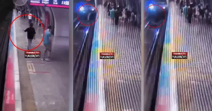 Vezneciler metro istasyonunda intihar! O anlar güvenlik kamerasına yansıdı
