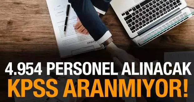 KPSS şartı yok! İŞKUR 4 BİN 954 personel alacak: İşte gerekli şartlar