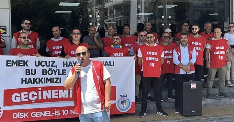 Karşıyaka da İşçiler Maaş İçin Eylem Yaptı